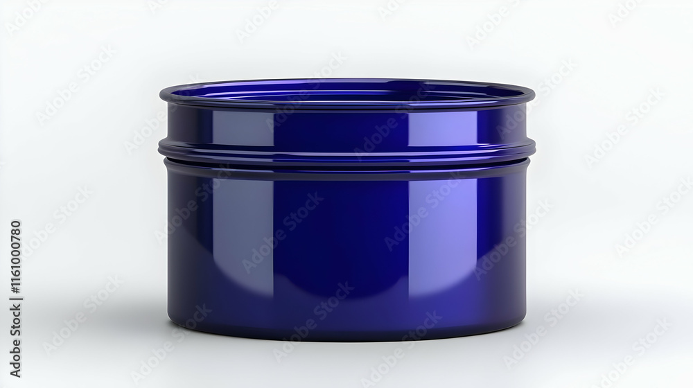 3D Render Shiny Blue Container 3D Render Shiny Blue Container