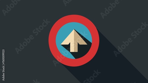 Free Download Flat Round Down Arrow or South Directional Arrow Icon for Design Projects - GFXLoad