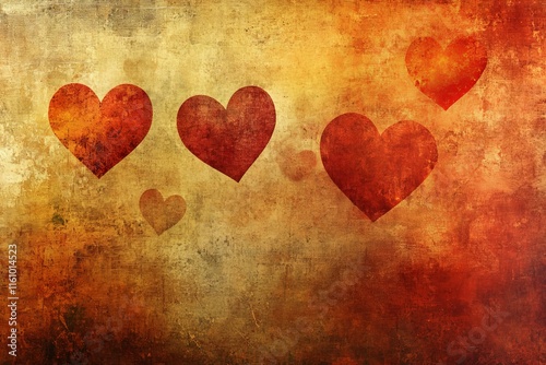 Colorful hearts create a warm and romantic background for celebrations and special occasions