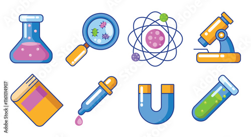 Hand drawn science element doodle vector illustration