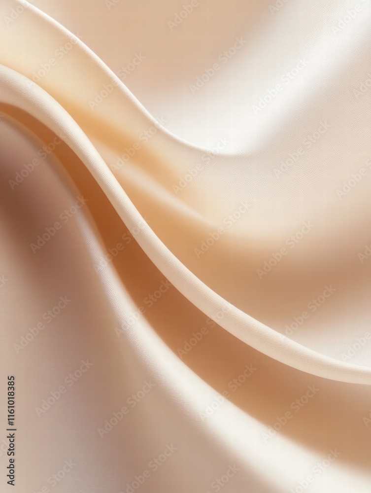 Fototapeta premium Elegant light cream paper texture with smooth waves minimalist design for modern backgrounds