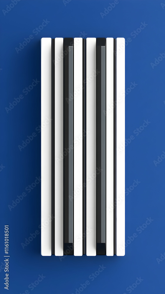 Fototapeta premium Abstract 3D Piano Keys Illustration