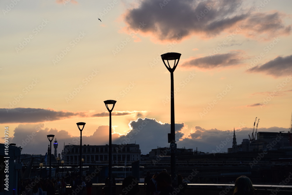 Skyline along the Thames
