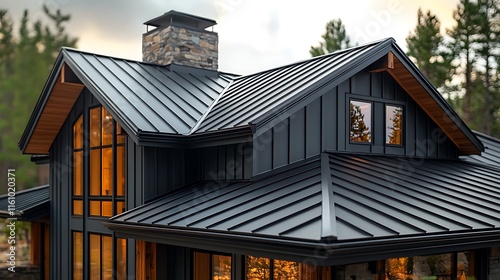 Modern Black Metal Roof House Design: Architectural Marvel