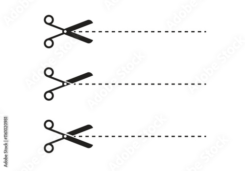 Coupon Cutting Scissors with Dotted Lines
