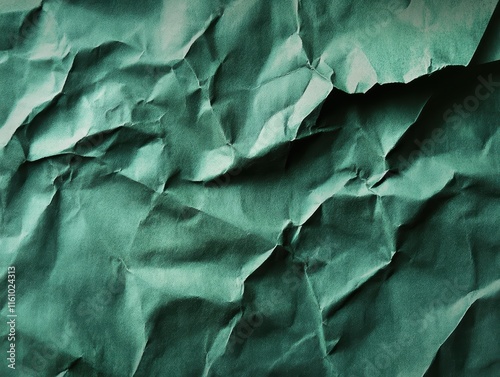 Wallpaper Mural Crumpled forest green paper texture minimalist background artistic composition soft lighting abstract concept Torontodigital.ca