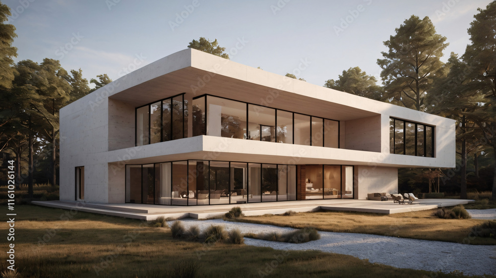 A modern one-floor home with a minimalist design, featuring neutral tones, clean finishes, and large windows that bring the outdoors in.
A modern one-floor home with a minimalist design, featuring neutral tones, clean finishes, and large windows that bring the outdoors in.