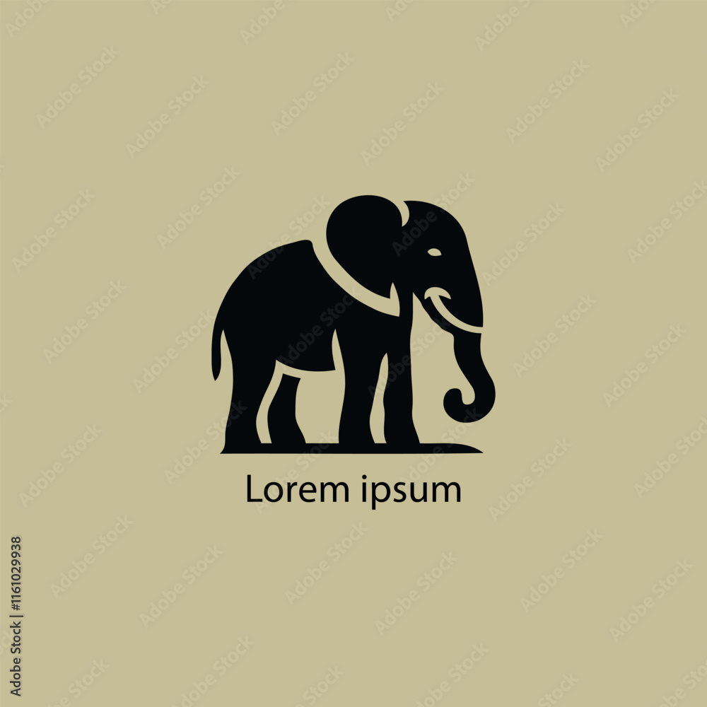 Obraz premium Wild African Elephant Silhouette