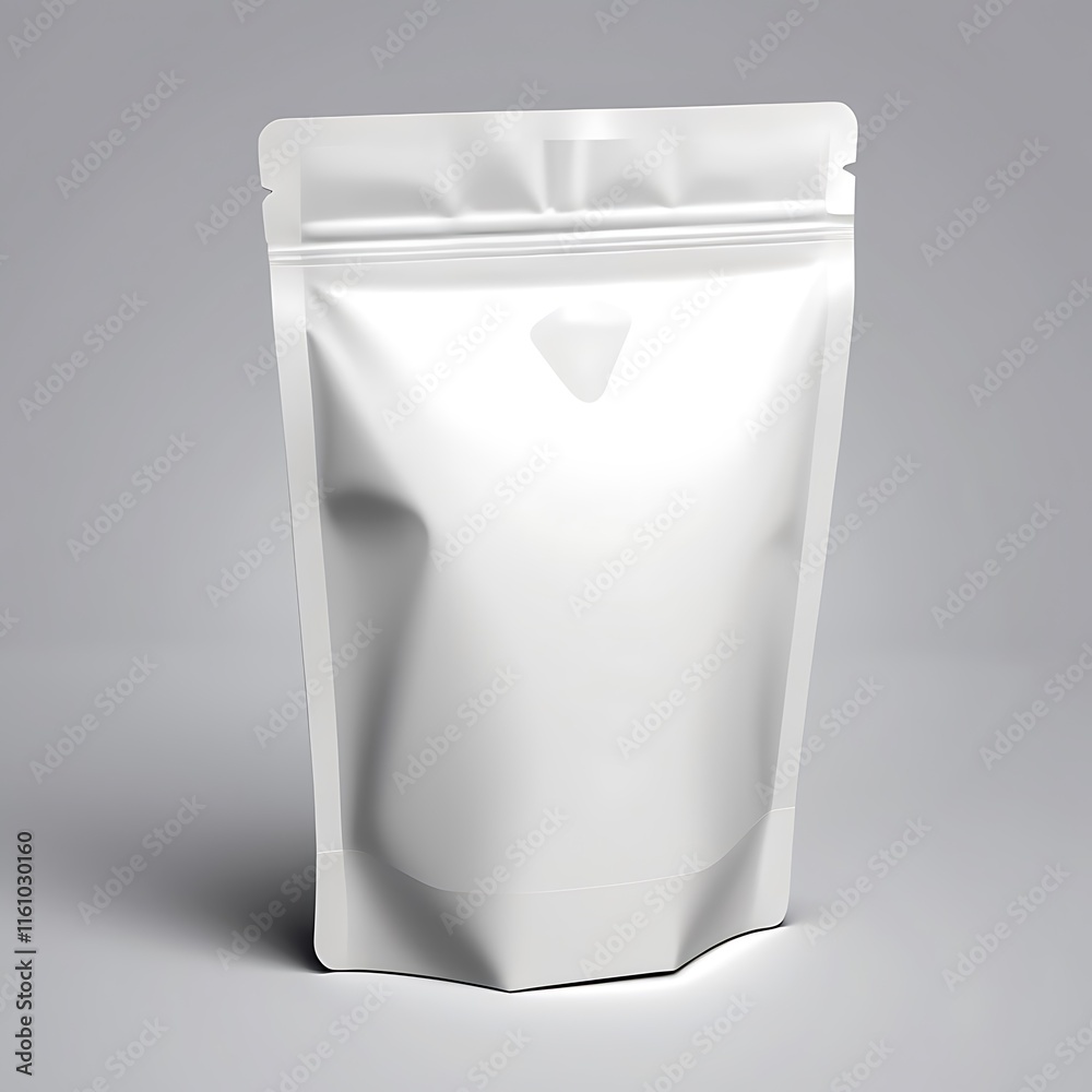 Blank vector Blank white Doypack package