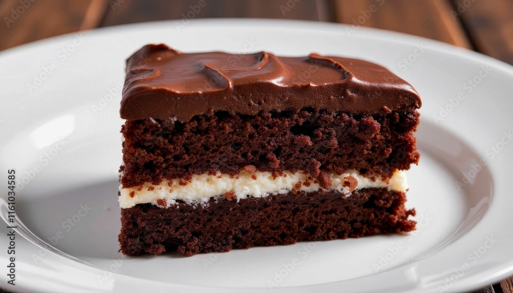 Delicious Chocolate Layer Cake with Cream Filling Delicious Chocolate Layer Cake with Cream Filling
