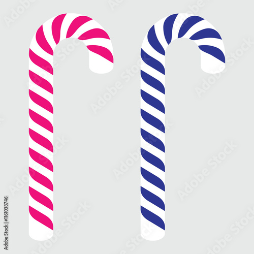 Candy stick icon. Sweet treat symbol. Christmas candy canes. Christmas stick.