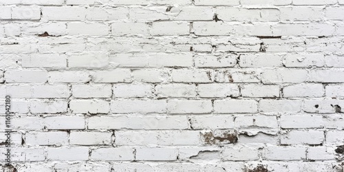 Obraz na płótnie Grunge white brick wall featuring an intriguing encryption stencil print, showcasing the art of encryption through bold design elements and textures on the surface. w salonie