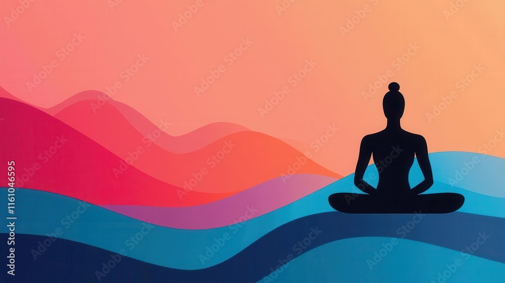 A meditation background, it should be light in colours, hyper realistic, it should leave space in the middle for a product A meditation background, it should be light in colours, hyper realistic, it should leave space in the middle for a product