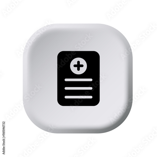 Medical Report icon template