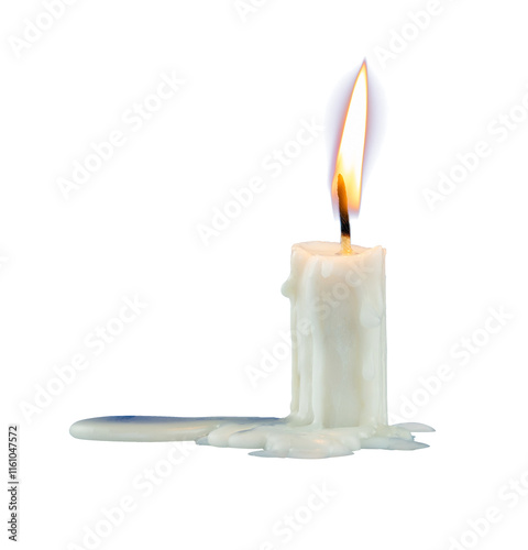 Melt candle with fire element