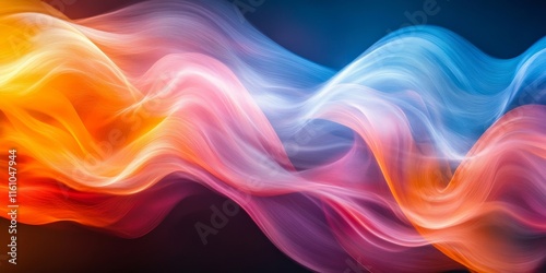 Wallpaper Mural light trails ripple across vibrant radiant surreal compositions., Generative AI Torontodigital.ca