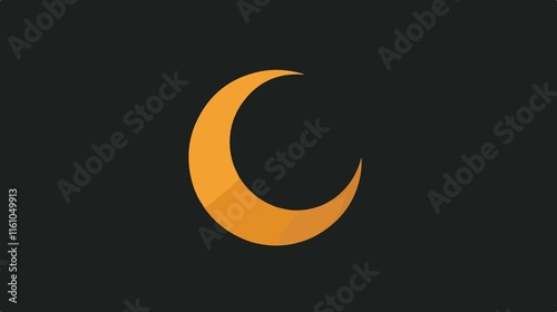 Solar Eclipse with Moon Blocking Sun Vector Illustration photo