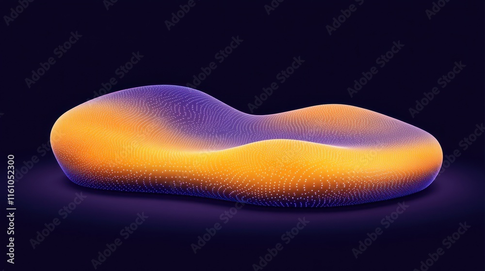Abstract Orange Purple Form Glowing Dots Dark Background Abstract Orange Purple Form Glowing Dots Dark Background