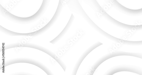 Vector image with abstract white background decorated with smooth gradient lines. Dynamic wavy lines add artistic accent creating elegant and modern design.