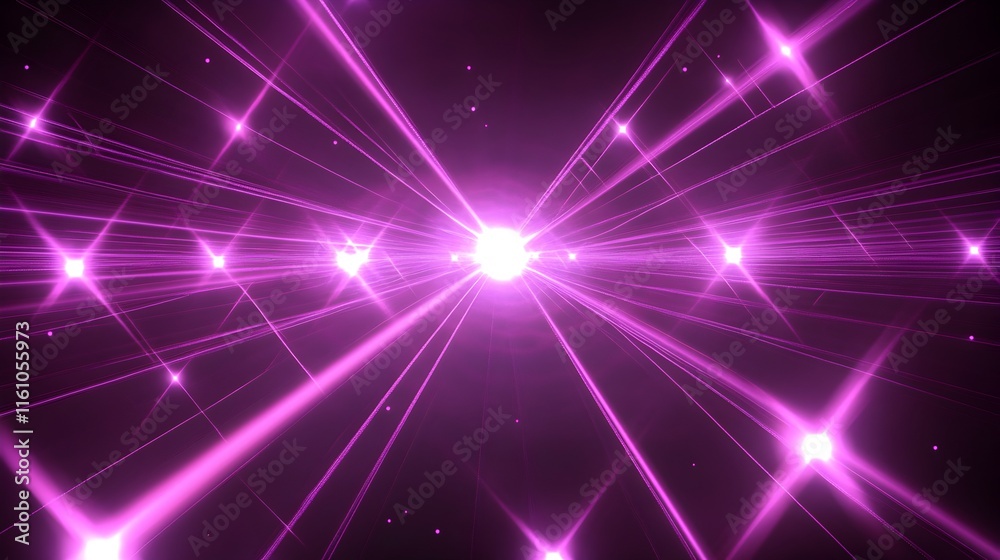 Purple Laser Show: Dynamic, vibrant purple laser beams converge at the center, creating a captivating spectacle of light and energy. Perfect for music events, nightclubs, and futuristic designs. Purple Laser Show: Dynamic, vibrant purple laser beams converge at the center, creating a captivating spectacle of light and energy. Perfect for music events, nightclubs, and futuristic designs.