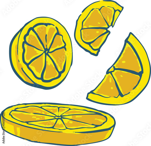 Citrus pack lemon decorations drinks shop