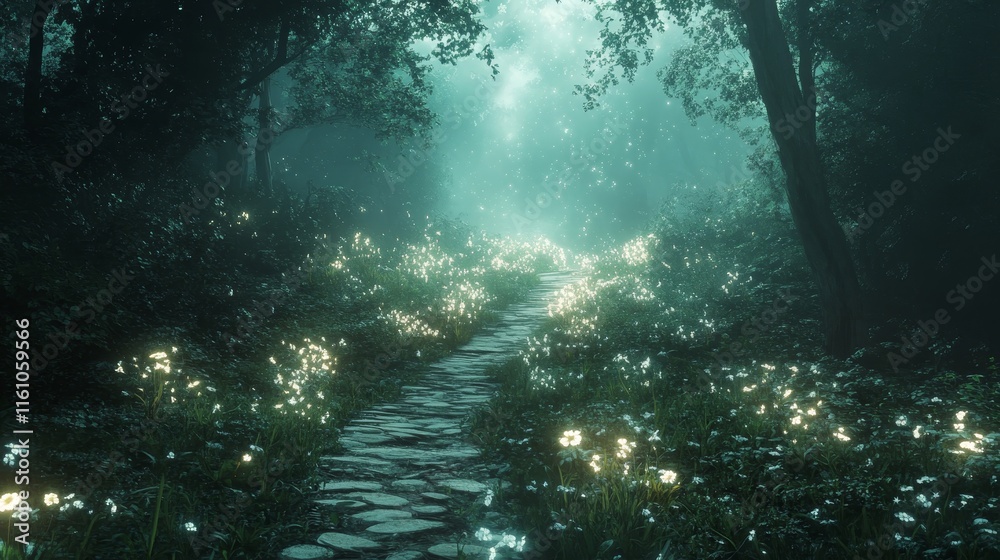 mystic trails dissolve into radiant digital dreamscapes., Generative AI mystic trails dissolve into radiant digital dreamscapes., Generative AI