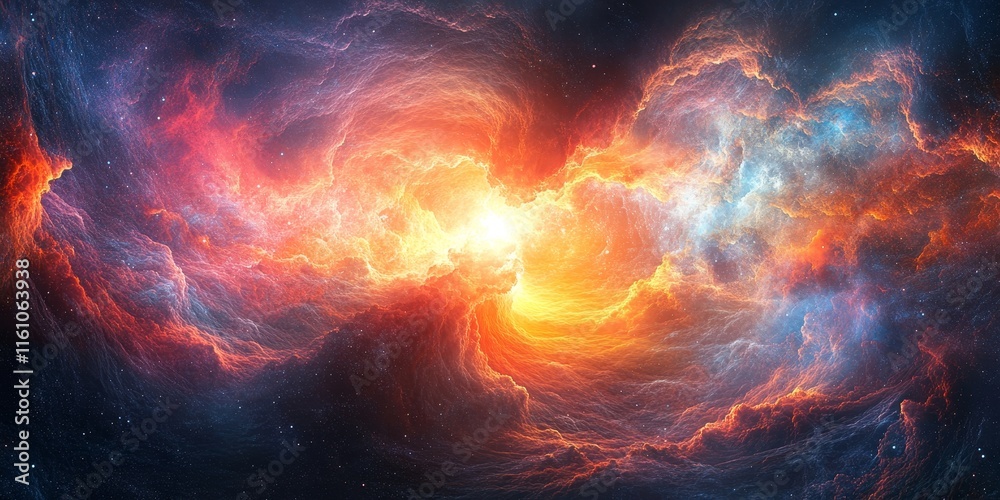 nebulae ripple through radiant surreal digital landscapes., Generative AI nebulae ripple through radiant surreal digital landscapes., Generative AI