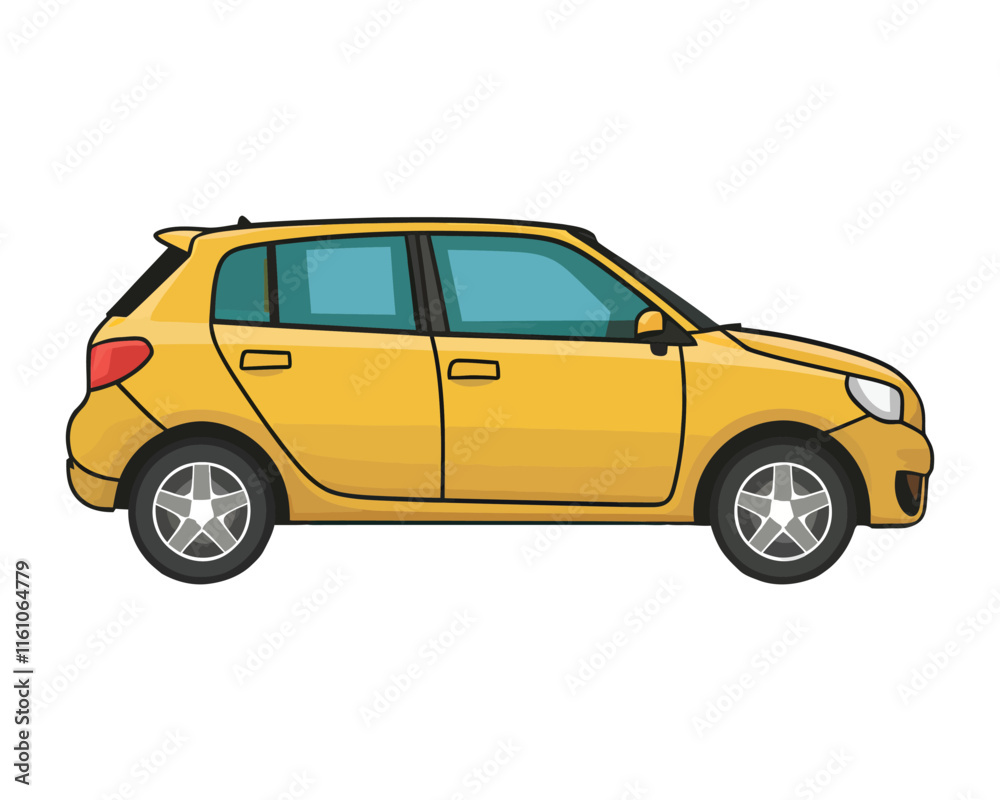 A flat vector illustration of hatchback car drawing, transportation vector graphic
A flat vector illustration of hatchback car drawing, transportation vector graphic