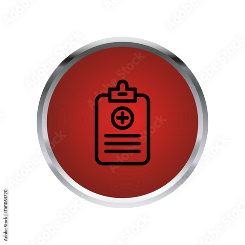 Medical Report icon template