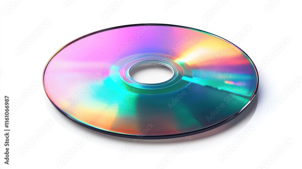 Colorful CD with Reflective Surface Colorful CD with Reflective Surface