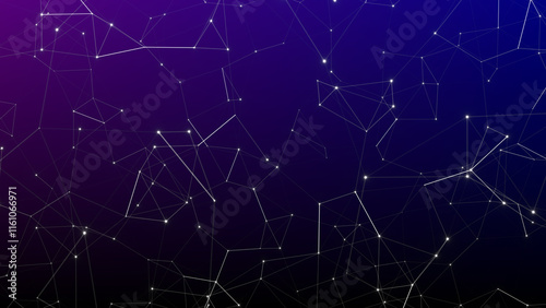 Dark abstract network connection plexus background illustration, web wallpaper design