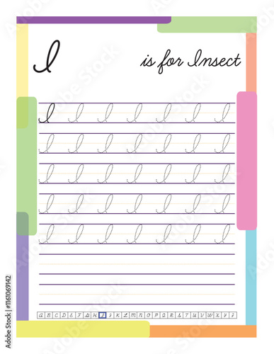 cursive writing Practice for kids
