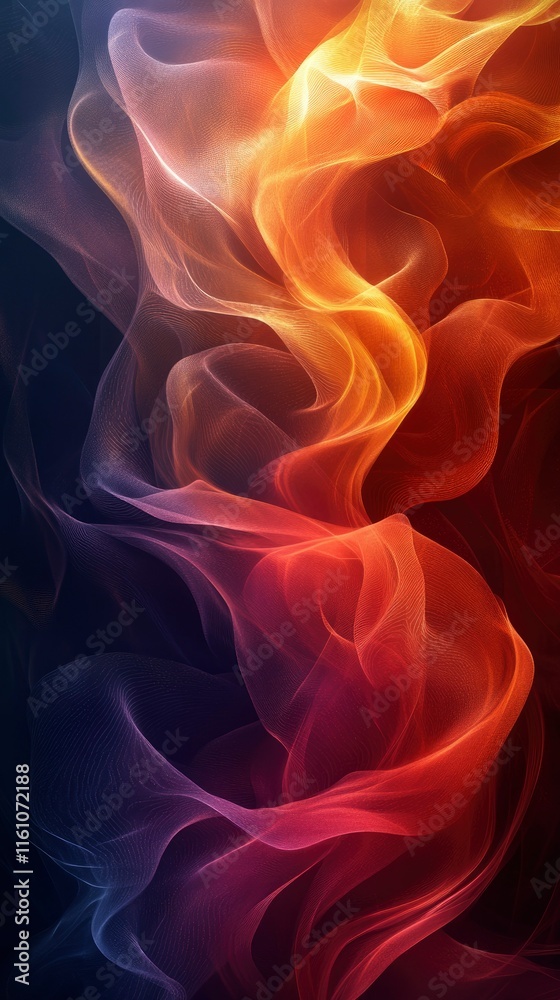 Abstract Swirling Flames Dynamic Energy and Color Abstract Swirling Flames Dynamic Energy and Color
