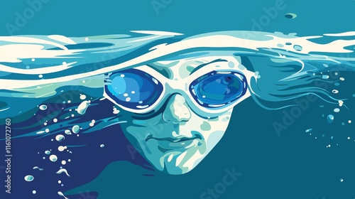 Swimming Nose Clip Icon: Transparent Vector Isolated photo