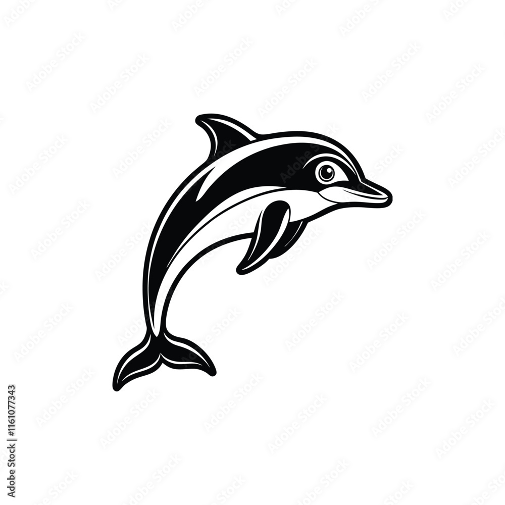 Fototapeta premium Dolphin svg