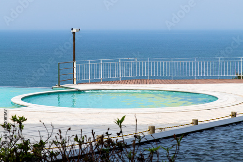 View of the pool at the seaside