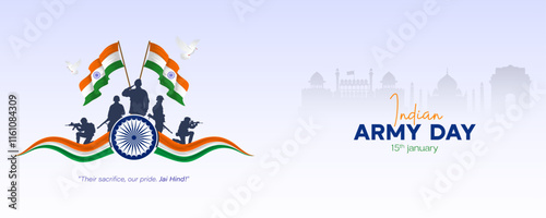 Indian Army Day Banner, Army Day, Poster, Indian Army Day, illustration Art. 
