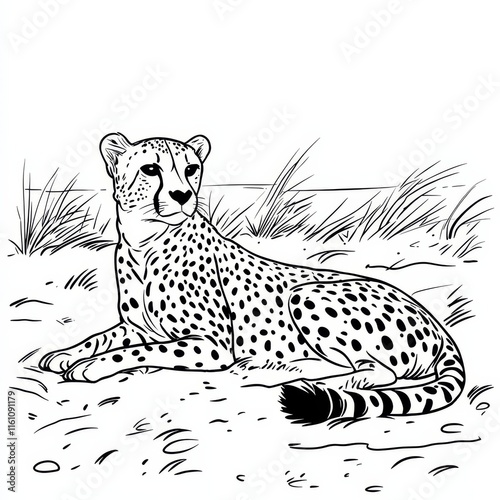 Cheetah in the Grass photo