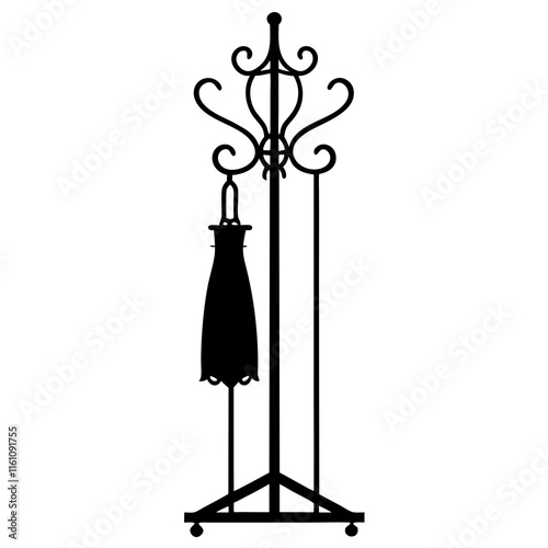 silhouette of a chandelier