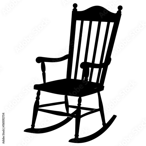 wooden rocking chair