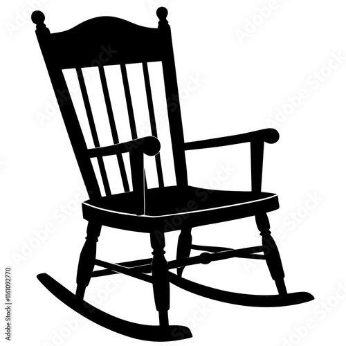 wooden rocking chair