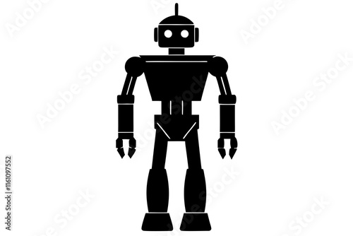Silhouette of a robot
