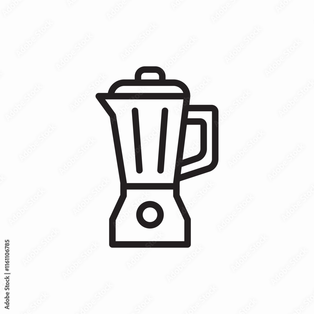 Kitchen blender smoothie appliance equipment icon vector sign
Kitchen blender smoothie appliance equipment icon vector sign