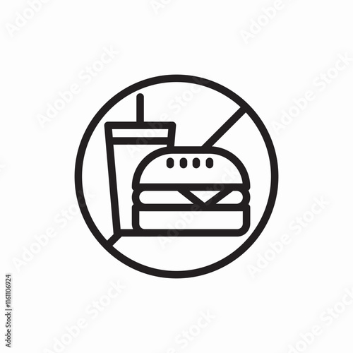 Burger fast food meal snack icon vector sign
