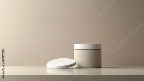 white cream, cream jar, cosmetic container, skin whitening cream
