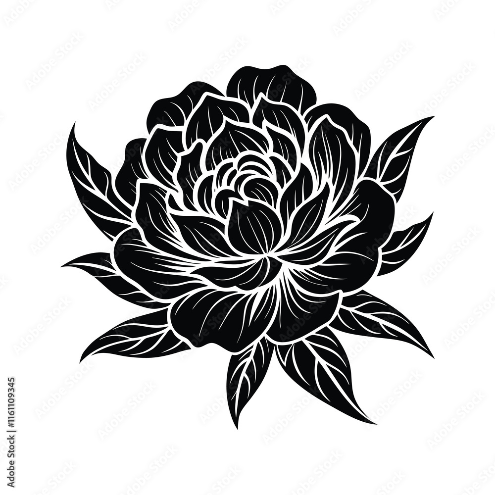 Fototapeta premium rose svg