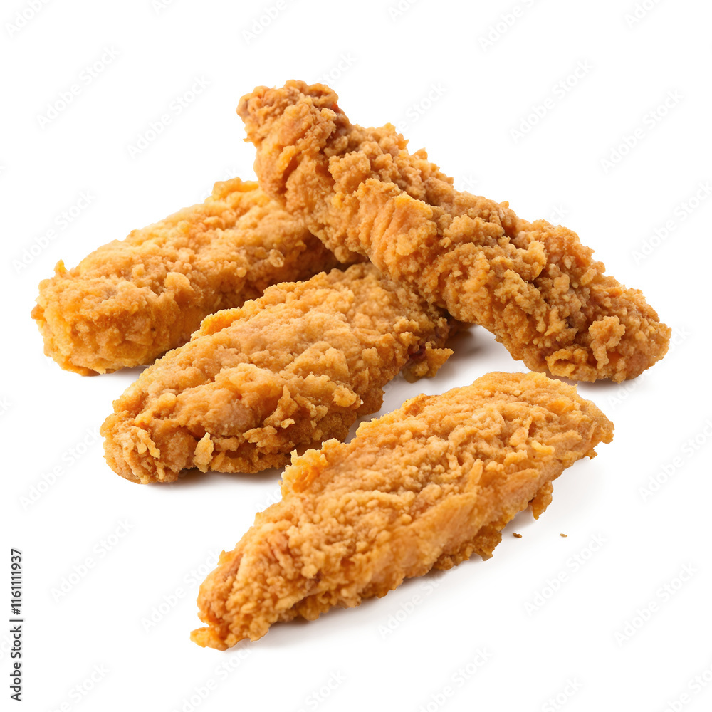 Delicious fried chicken nuggets and wings served on a plate with sauce and breaded coating, transparent background PNG Delicious fried chicken nuggets and wings served on a plate with sauce and breaded coating, transparent background PNG
