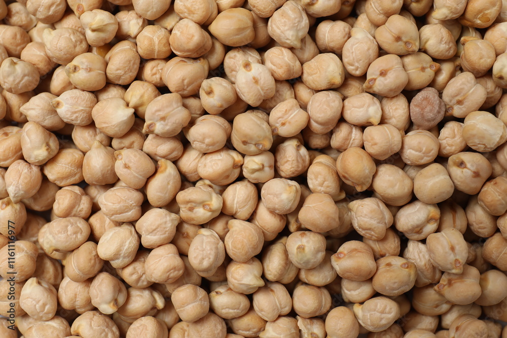Raw chickpeas on light background. Healthy and natural vegetarian food Raw chickpeas on light background. Healthy and natural vegetarian food