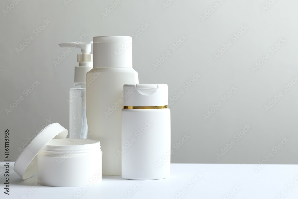 Personal hygiene products on the table