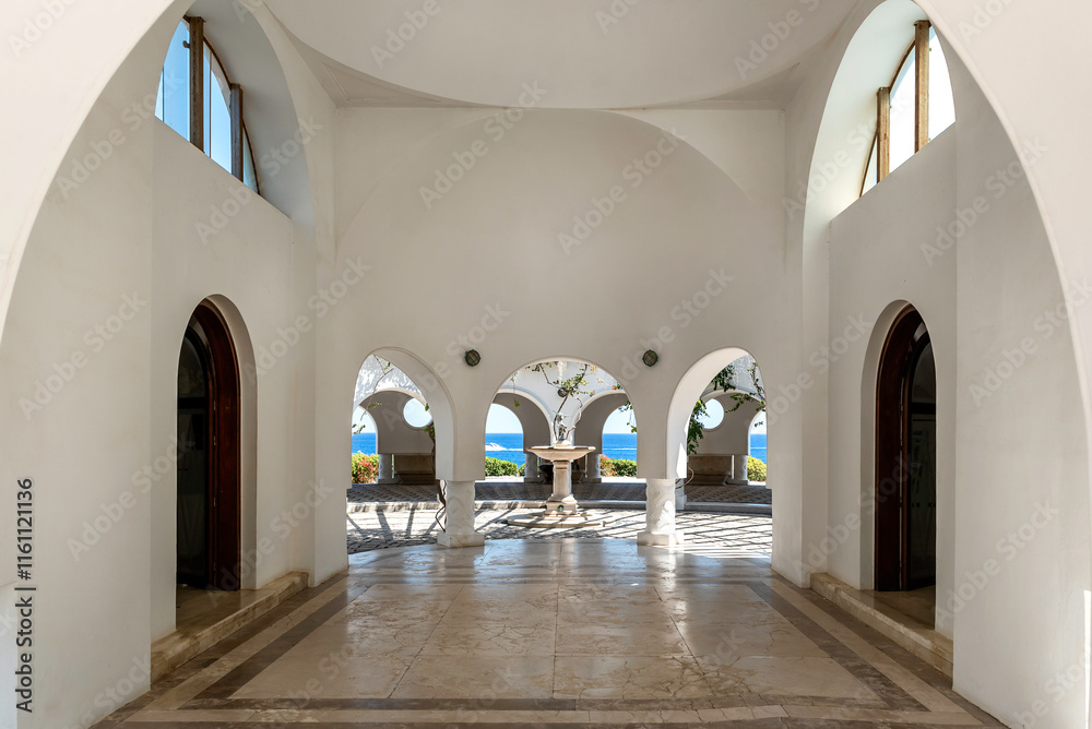 Φωτογραφία The beautiful buildings at Kallithea Springs constructed in the 1930s, Rhodes Island, Greece, Europe